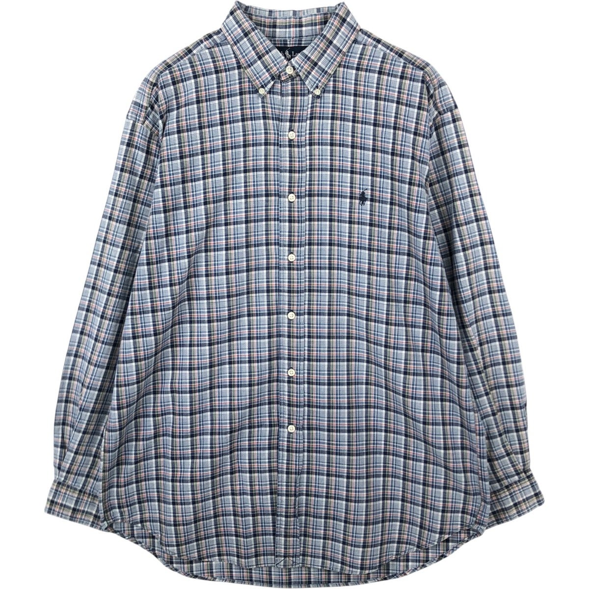 古着 ラルフローレン Ralph Lauren BLAKE 長袖 ボタンダウンチェック
