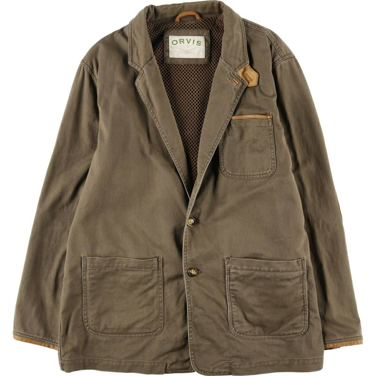 古着 オービス ORVIS ハンティング コットンテーラードジャケット