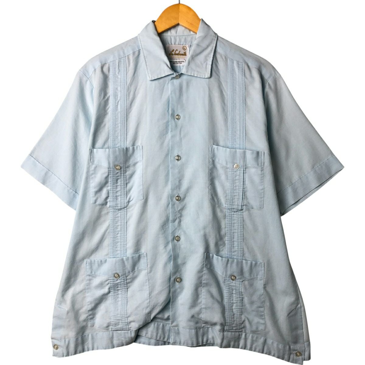 古着 FENN WRT&MANSON 半袖 オープンカラー シルクシャツ ボックス