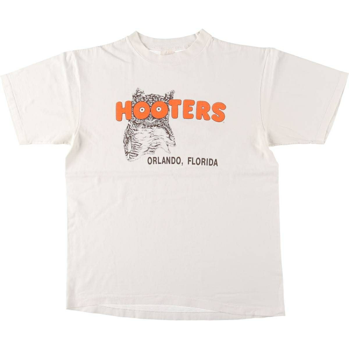 古着 90年代 T-SHIRT HOOTERS フーターズ アドバタイジングTシャツ USA