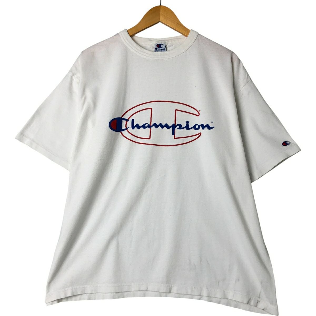 古着 80年代 チャンピオン Champion 七分袖 トリコタグ ヘンリーネック