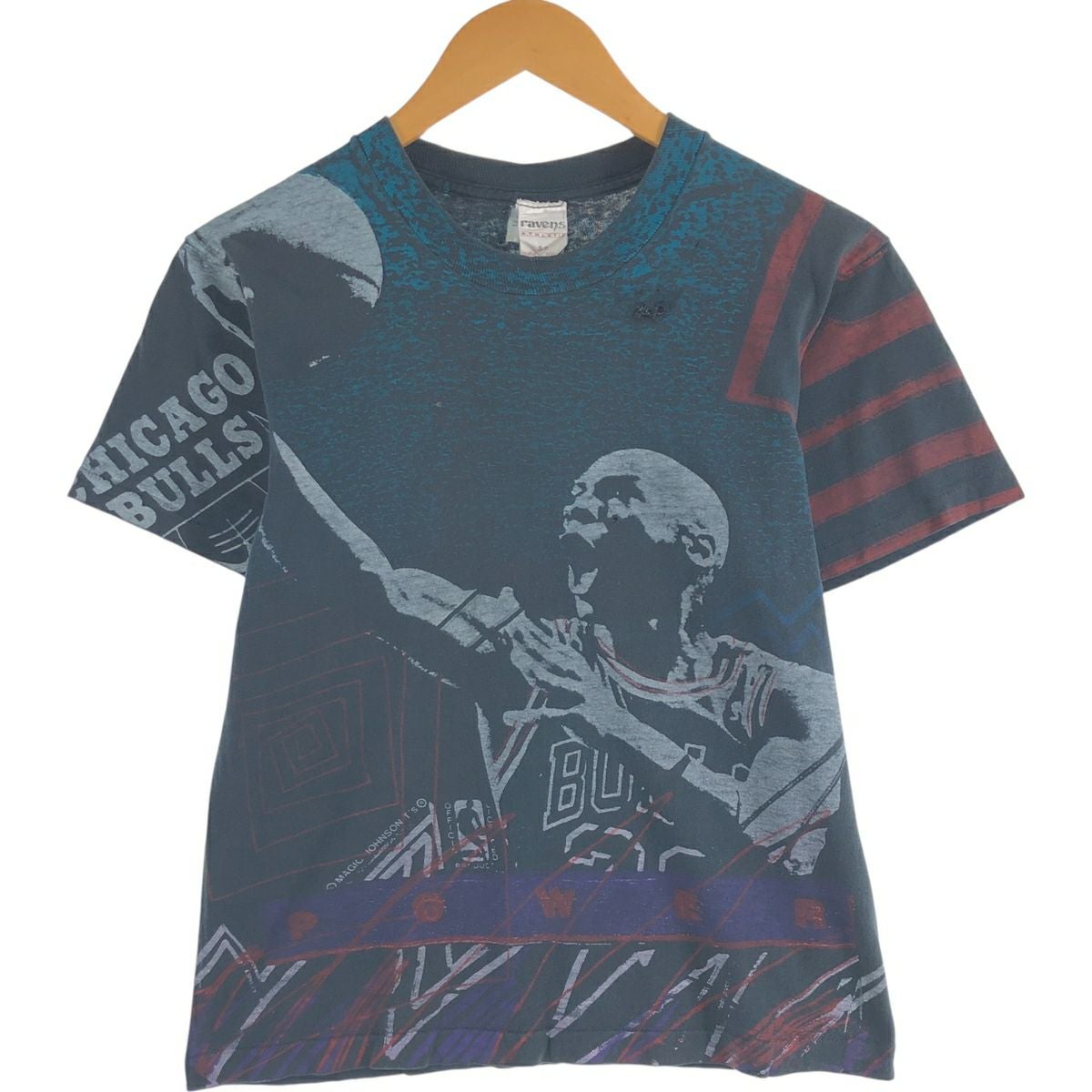古着 90年代 LOGO7 NBA CHICAGO BULLS シカゴ ブルズ ナイロン