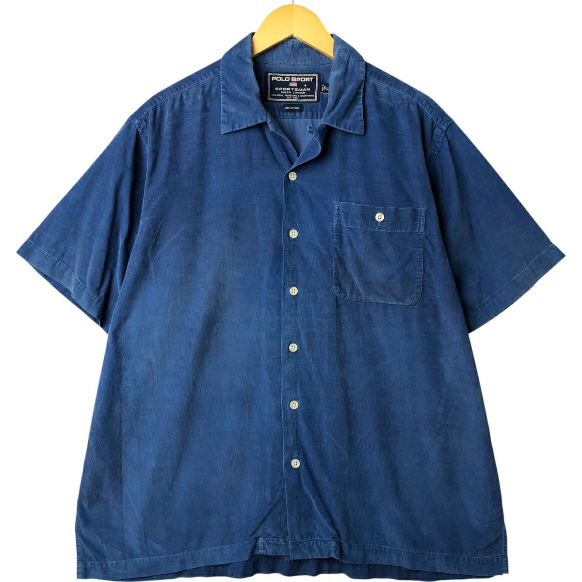 古着 ラルフローレン POLO SPORT スポーツマン オープンカラー 半袖