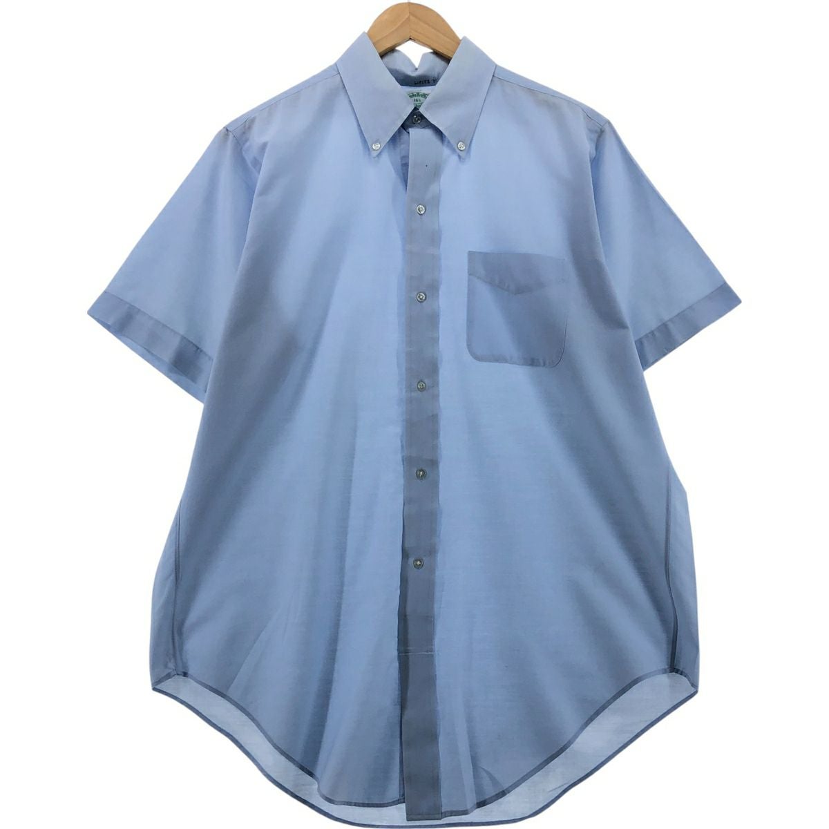 60-70's BrooksBrothers ボタンダウンワークシャツ 15.5 古着 ～70年代 ブルックスブラザーズ Brooks Brothers 6ボタン 半袖