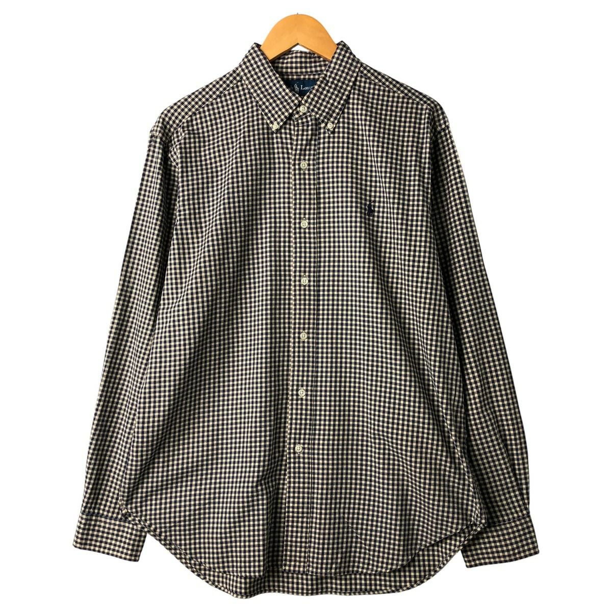 ラルフローレン長袖シャツ レギュラーカラーチェック NON-IRON 古着 ラルフローレン Ralph Lauren CLASSIC FIT 長袖 ボタンダウン