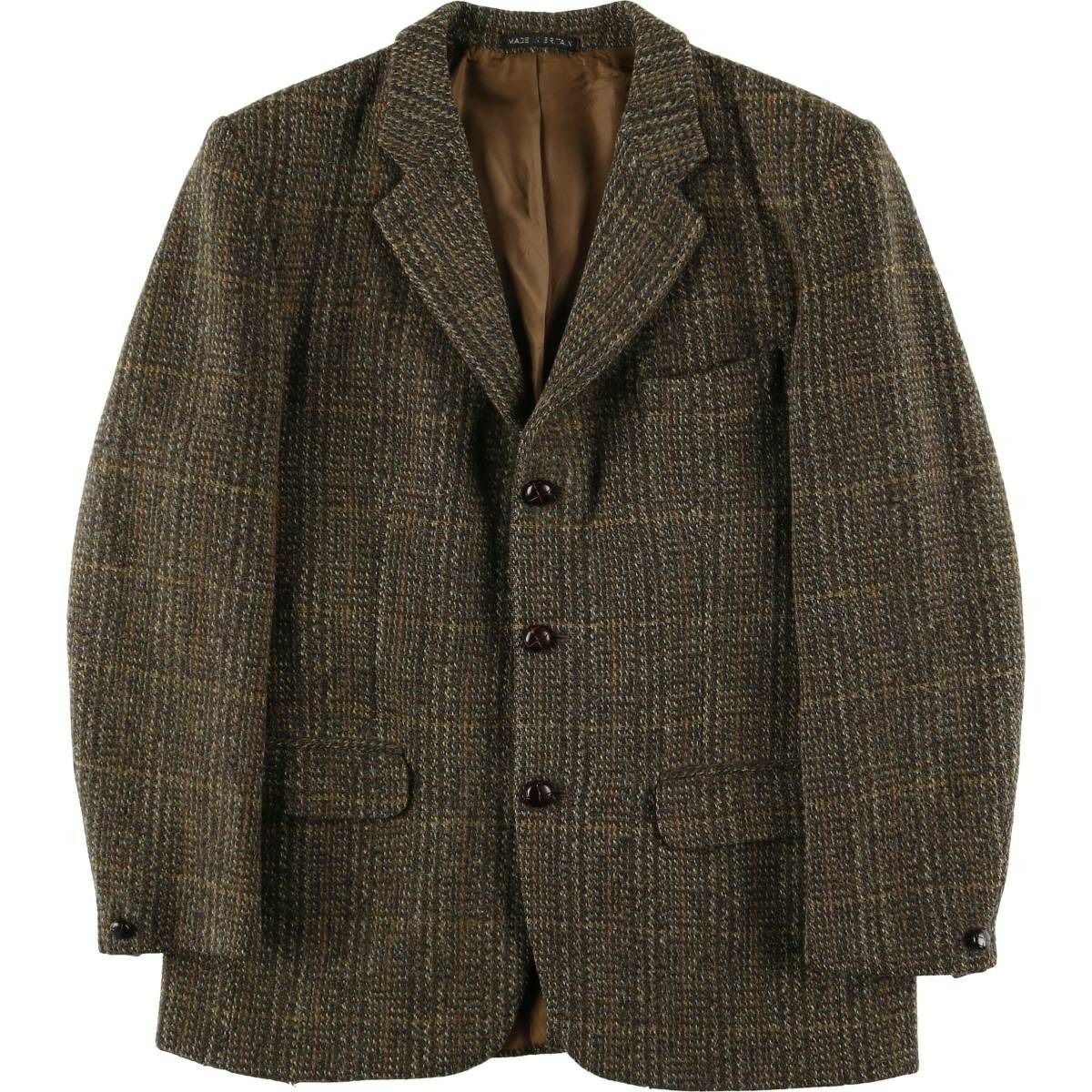 古着 walbusch Harris Tweed ハリスツイード チェック柄 千鳥格子柄