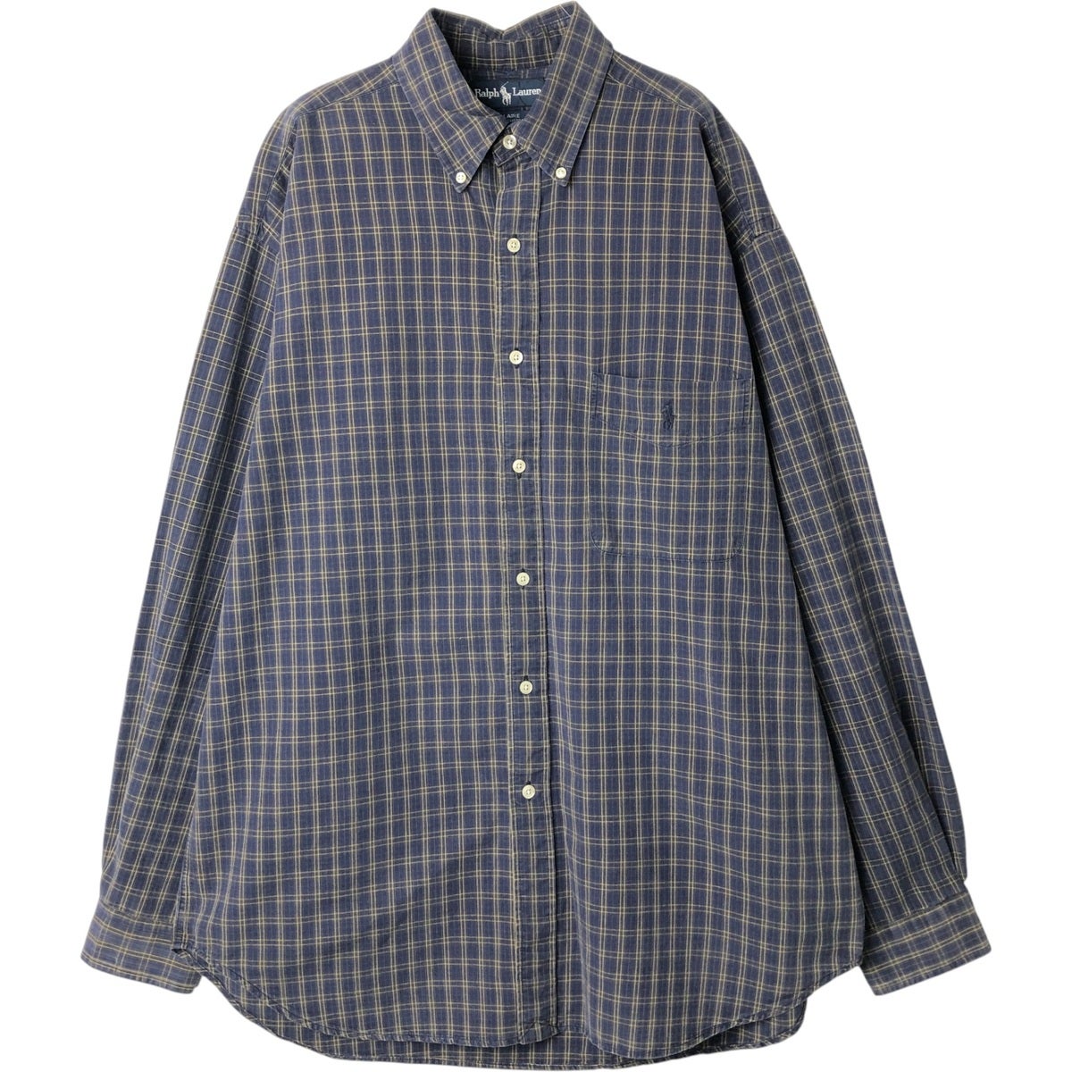 古着 ラルフローレン Ralph Lauren BLAIRE 長袖 ボタンダウンチェック