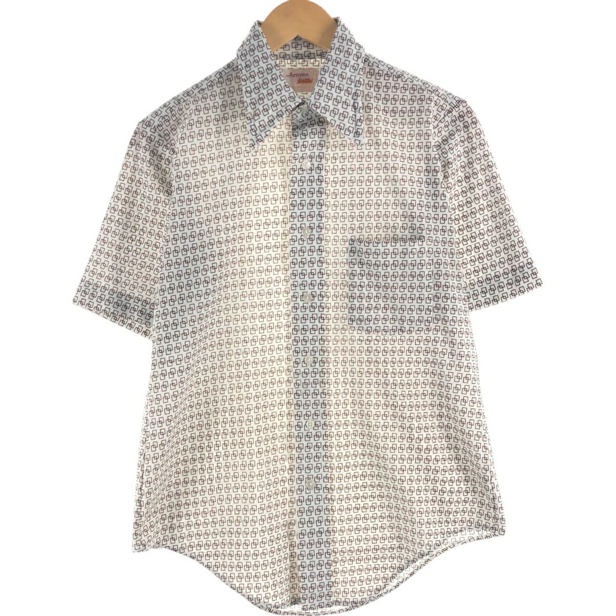 古着 70年代 APPAREL INTERNATIONAL 総柄 長袖 シャツ レディースS相当 ヴィンテージ /eaa549664 古着 70年代 APPAREL INTERNATIONAL 総柄 長袖 シャツ レディースS相当