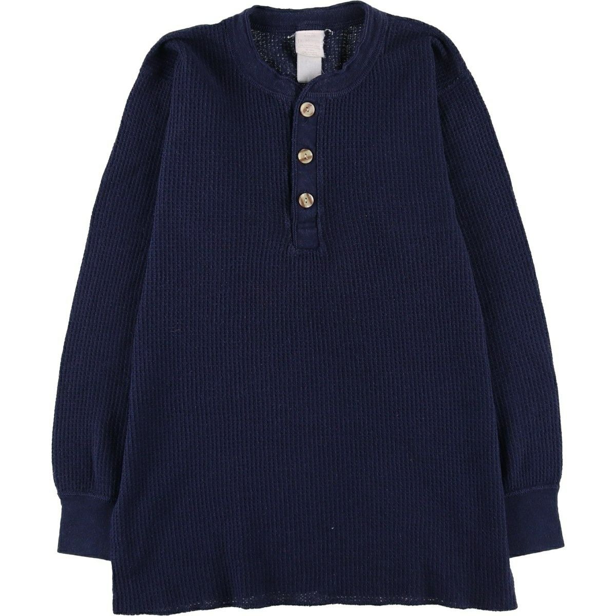 古着 80～90年代 J.E. Morgan ヘンリーネック サーマルロングTシャツ