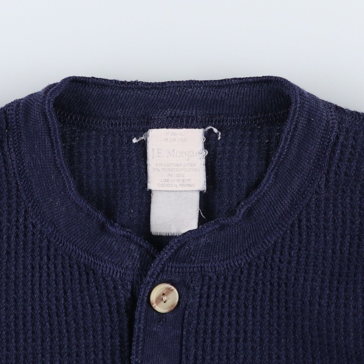 古着 80～90年代 J.E. Morgan ヘンリーネック サーマルロングTシャツ