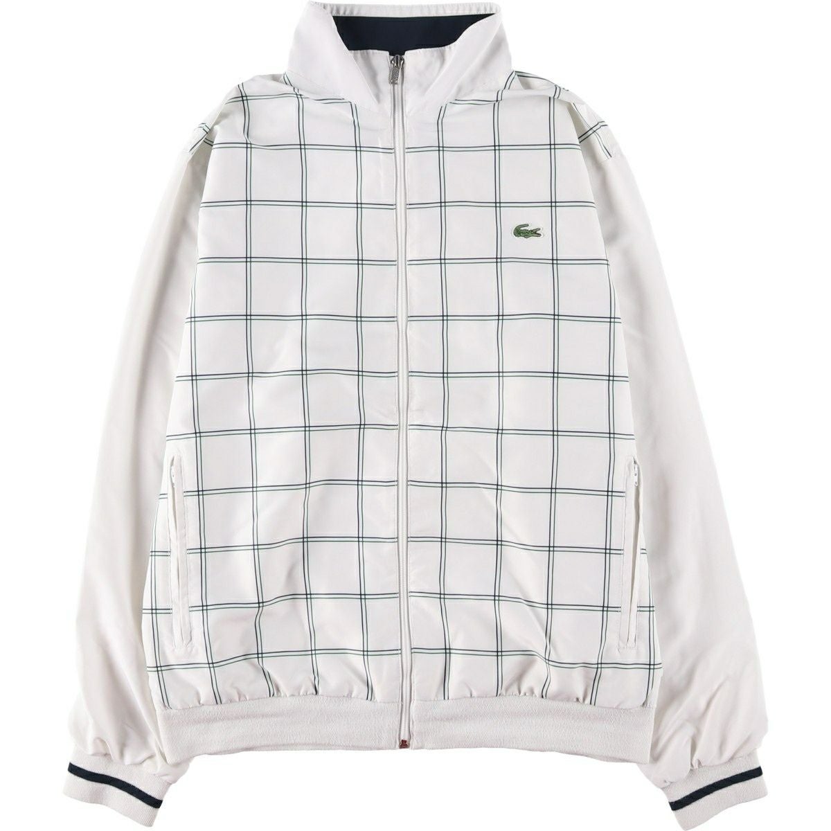 古着 ラコステ LACOSTE アーガイル柄 タートルネック アクリル×ウール