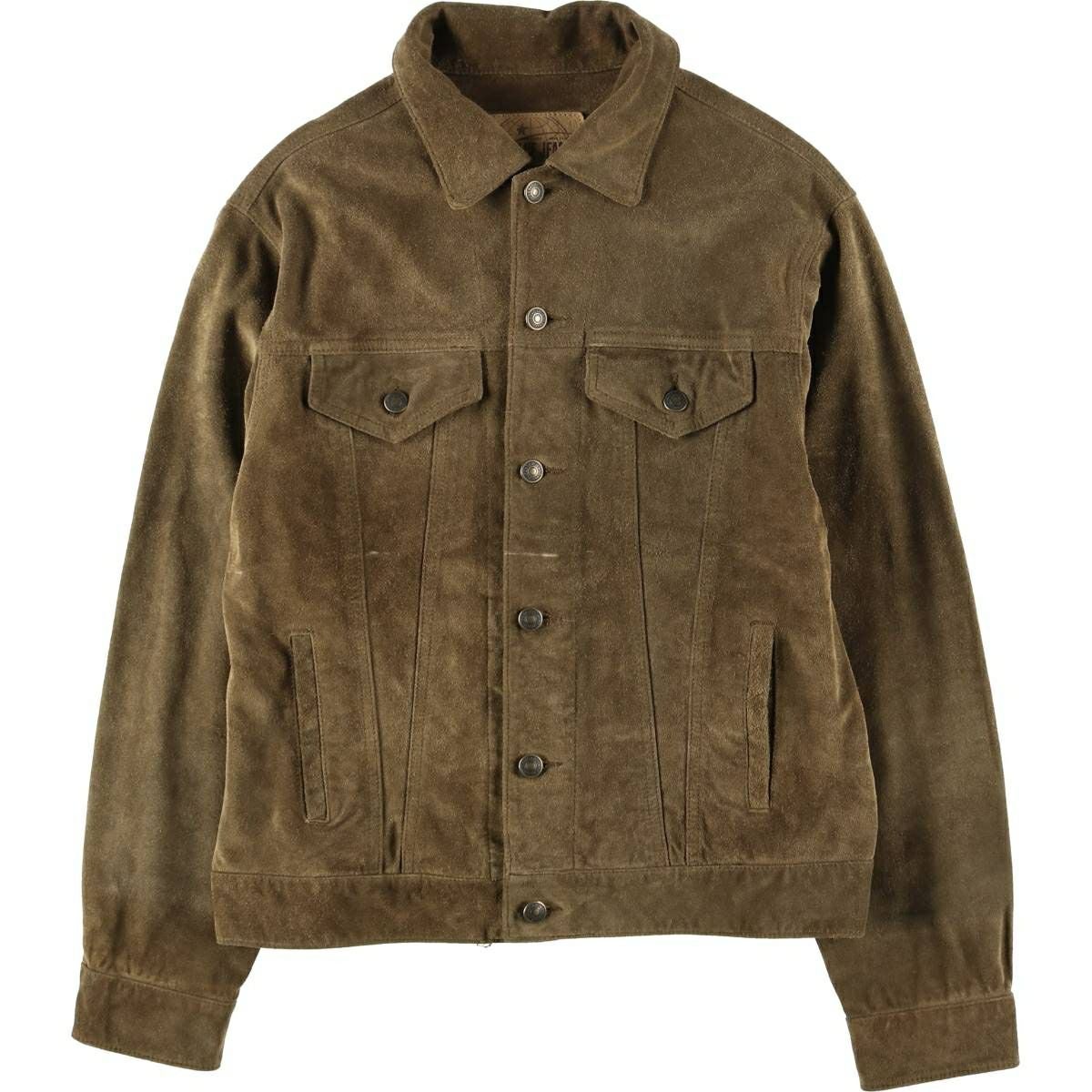 古着 ギャップ GAP BLUE JEANS トラッカージャケット スエードレザー
