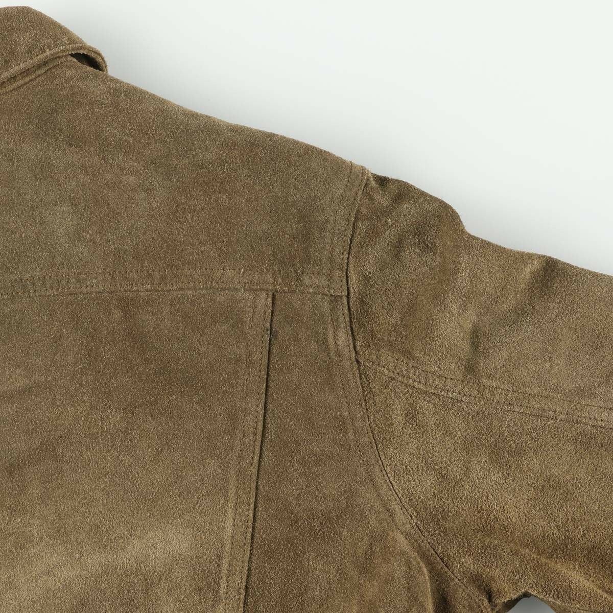 古着 ギャップ GAP BLUE JEANS トラッカージャケット スエードレザー