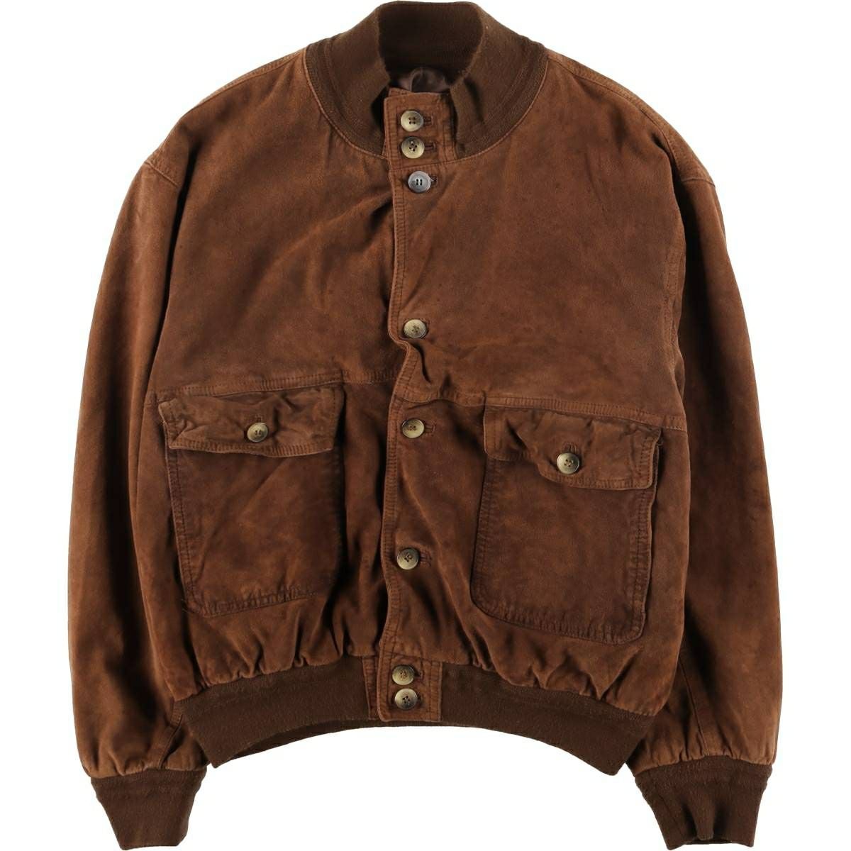 古着 VERA PELLE スエードレザーブルゾン イタリア製 メンズL相当