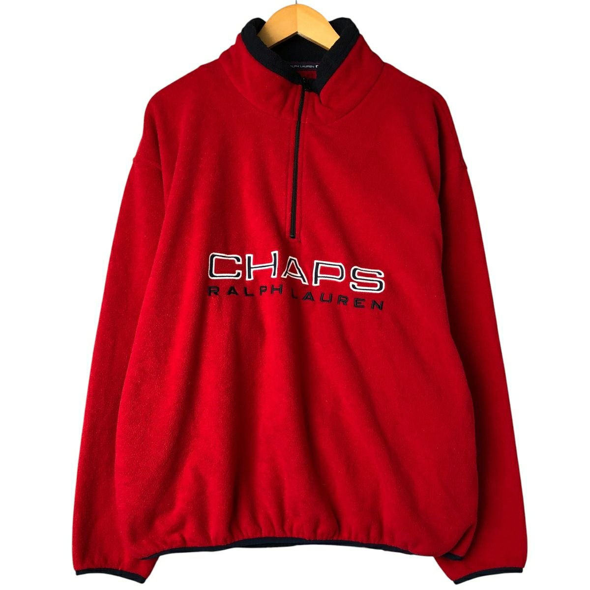 古着 ラルフローレン Ralph Lauren CHAPS チャップス ハーフジップ