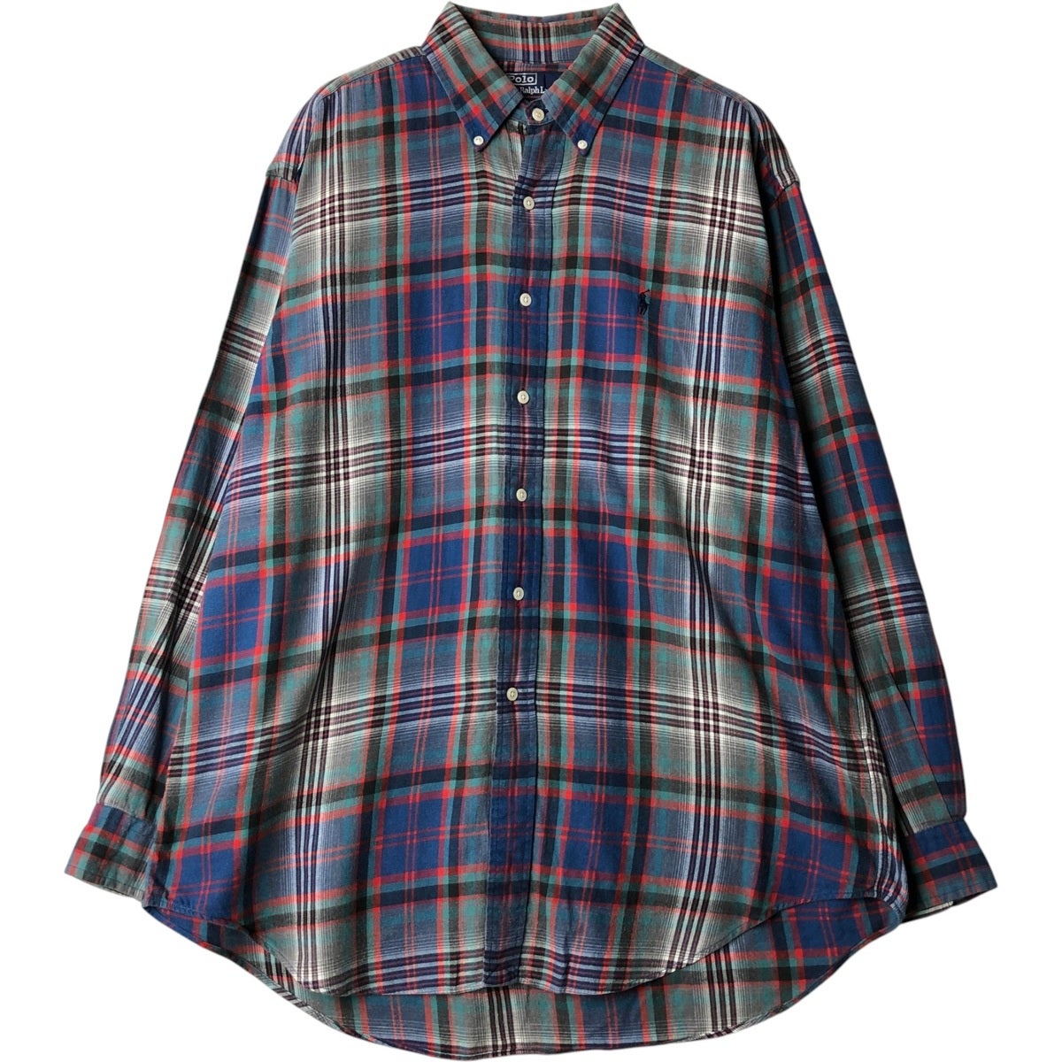 古着 ラルフローレン Ralph Lauren BLAIRE 長袖 ボタンダウンチェック