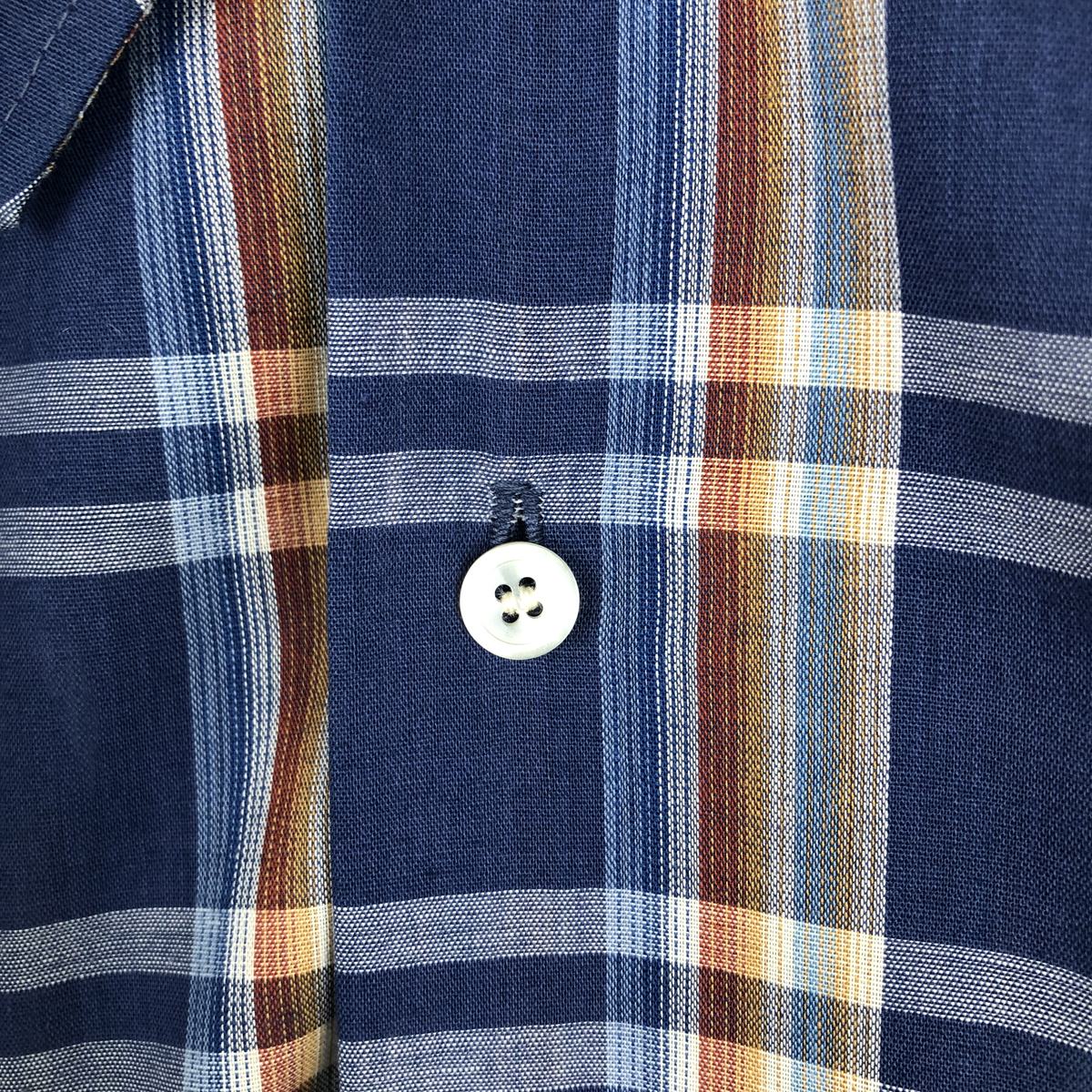 60s galey lord チェック柄　ボックスシャツ 古着 60～70年代 Sovereign 半袖 チェックシャツ ボックスシャツ USA製