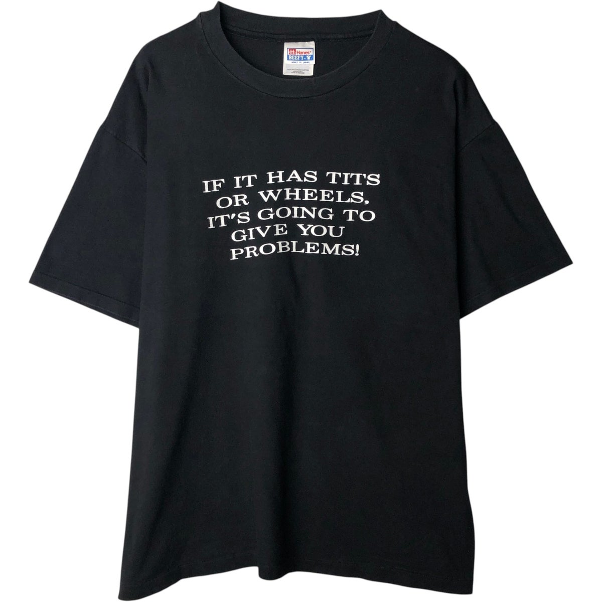 古着 90年代 ヘインズ Hanes メッセージプリントTシャツ USA製 メンズ