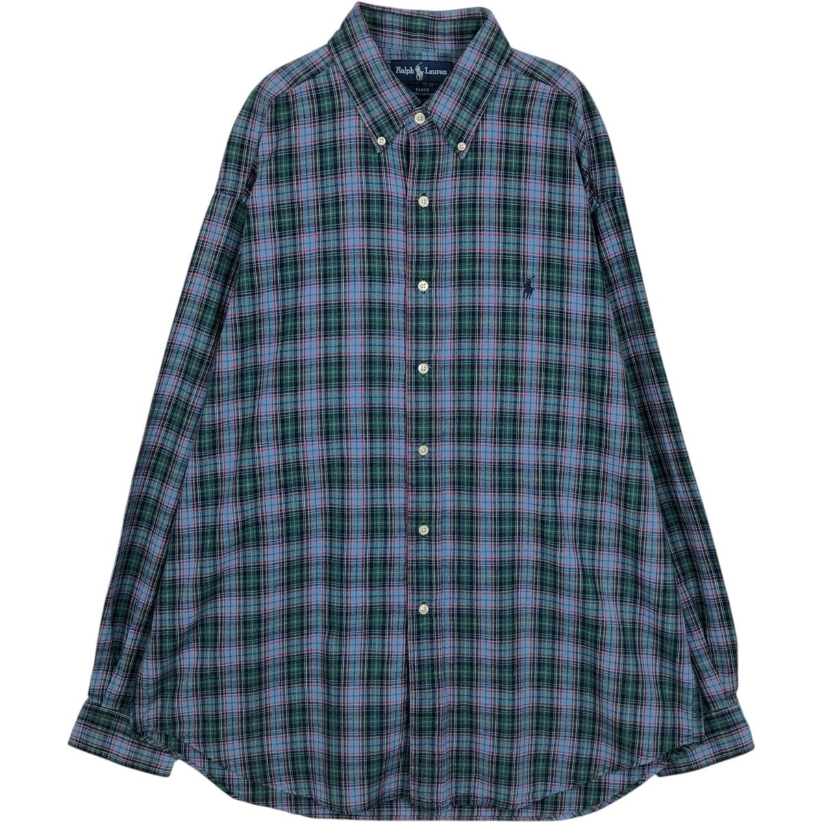 古着 ラルフローレン Ralph Lauren BLAKE タータンチェック 長袖