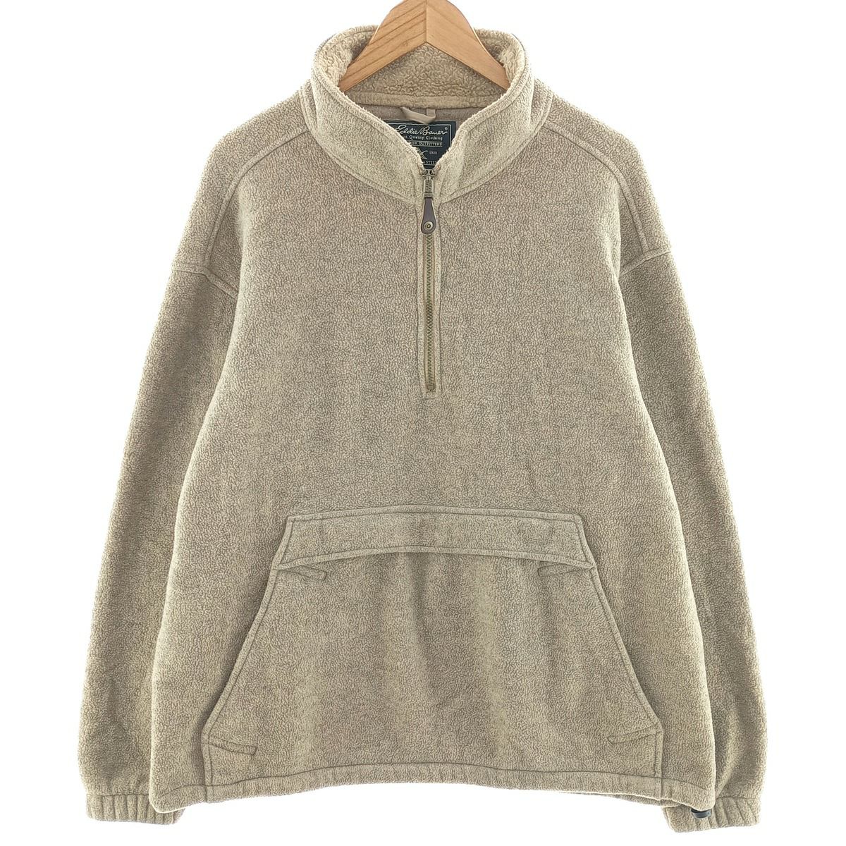 古着 90年代 エディーバウアー Eddie Bauer ハーフジップ フリースプル