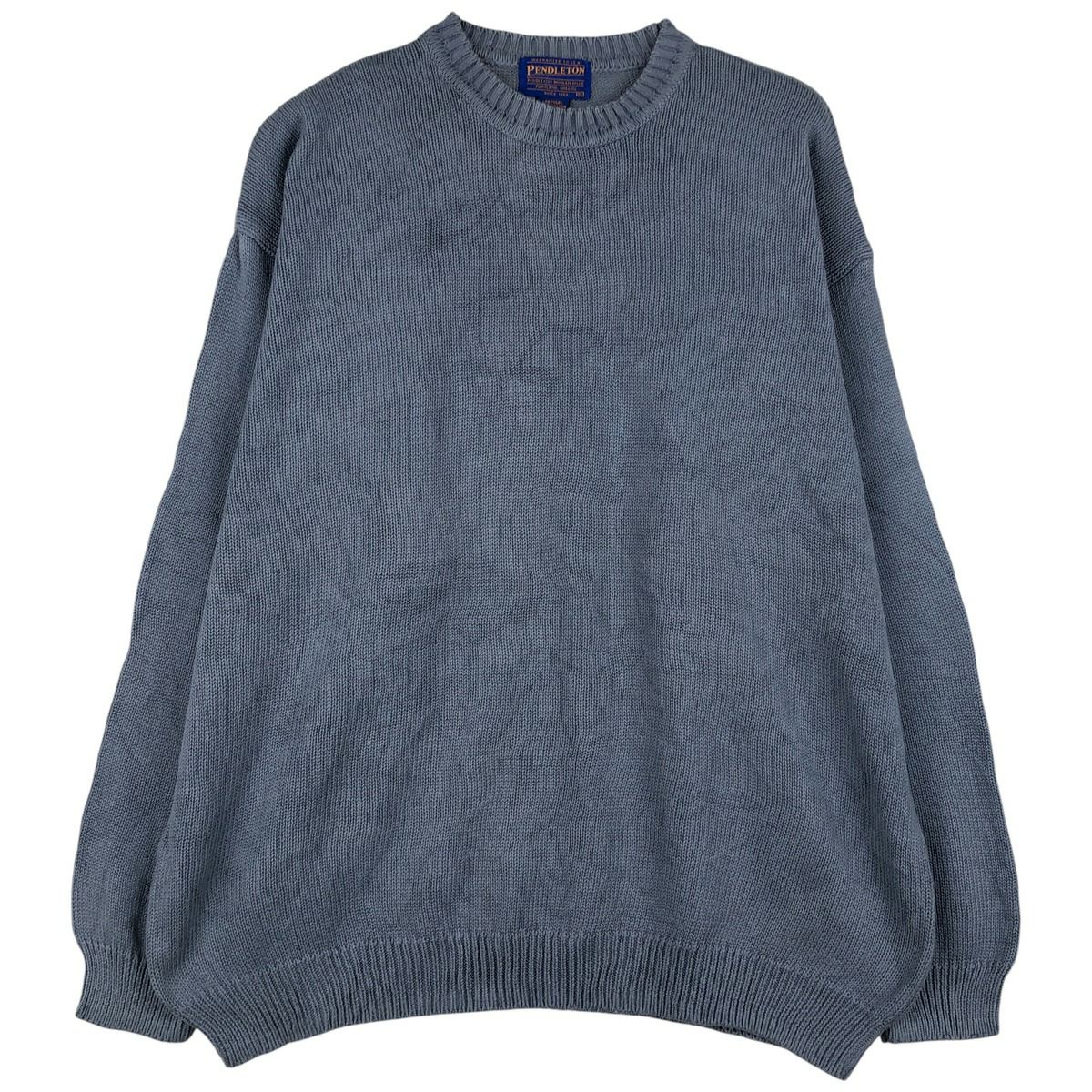 古着 ペンドルトン PENDLETON コットンニットハーフボタンセーター