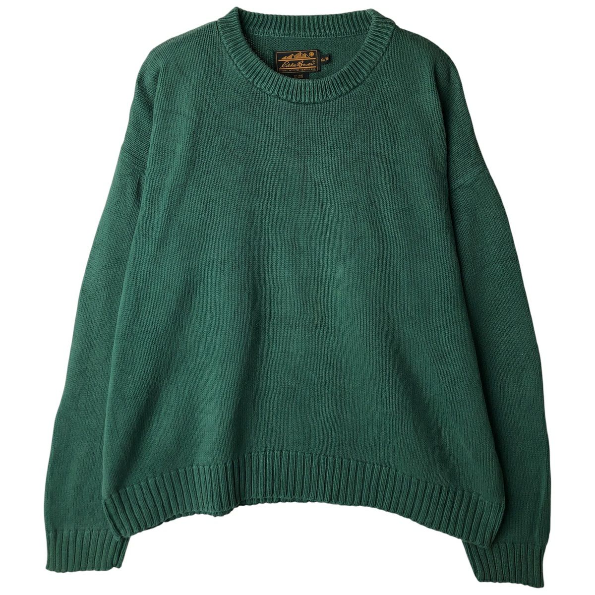 古着 80～90年代 エディーバウアー Eddie Bauer 黒タグ コットンニット