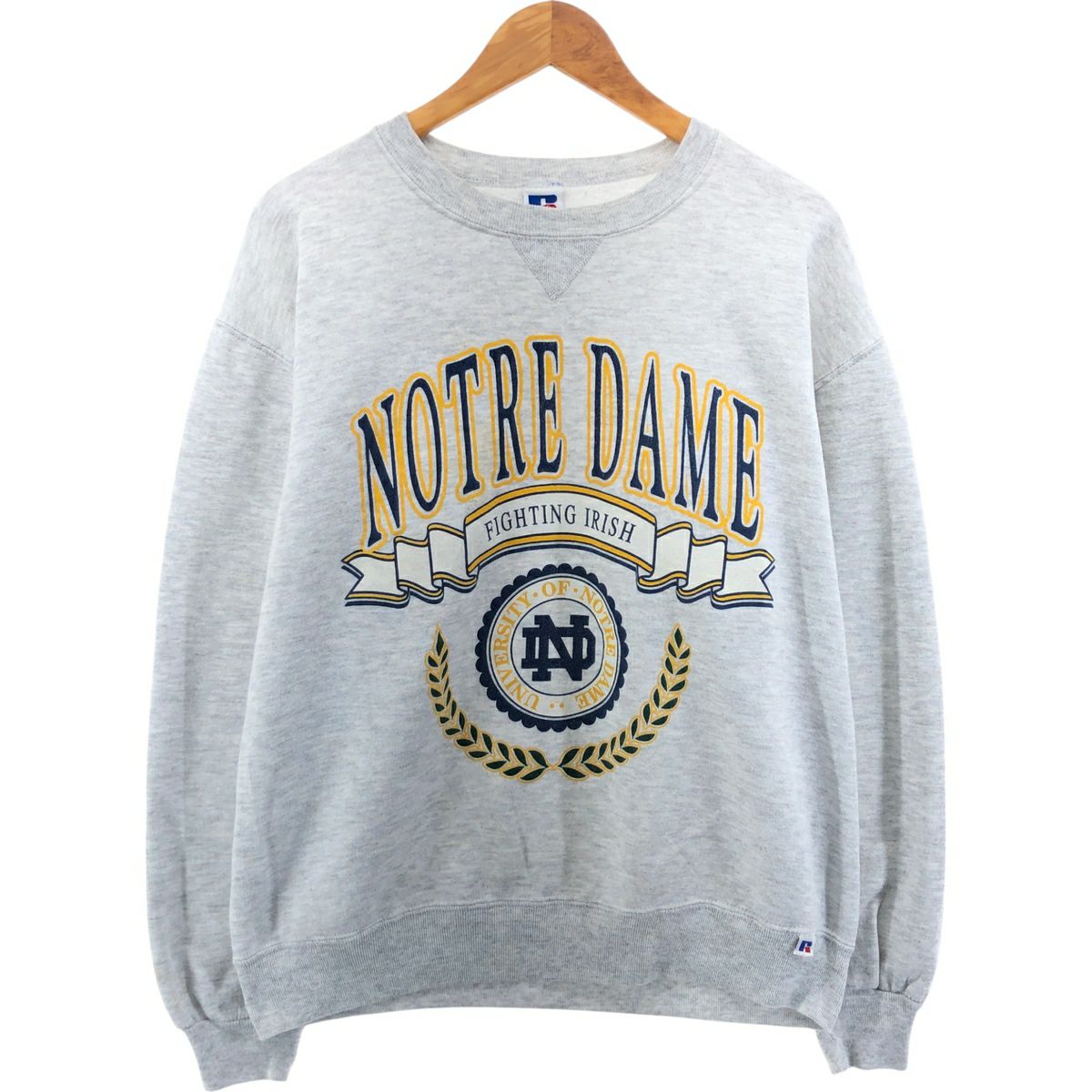 古着 80年代 ラッセル Russell FIGHTIN' IRISH ノートルダム大学 ファイティングアイリッシュ カレッジTシャツ レディースM相当 ヴィンテージ/eaa635828 古着 80年代 ラッセル Russell FIGHTIN IRISH ノートルダム大学