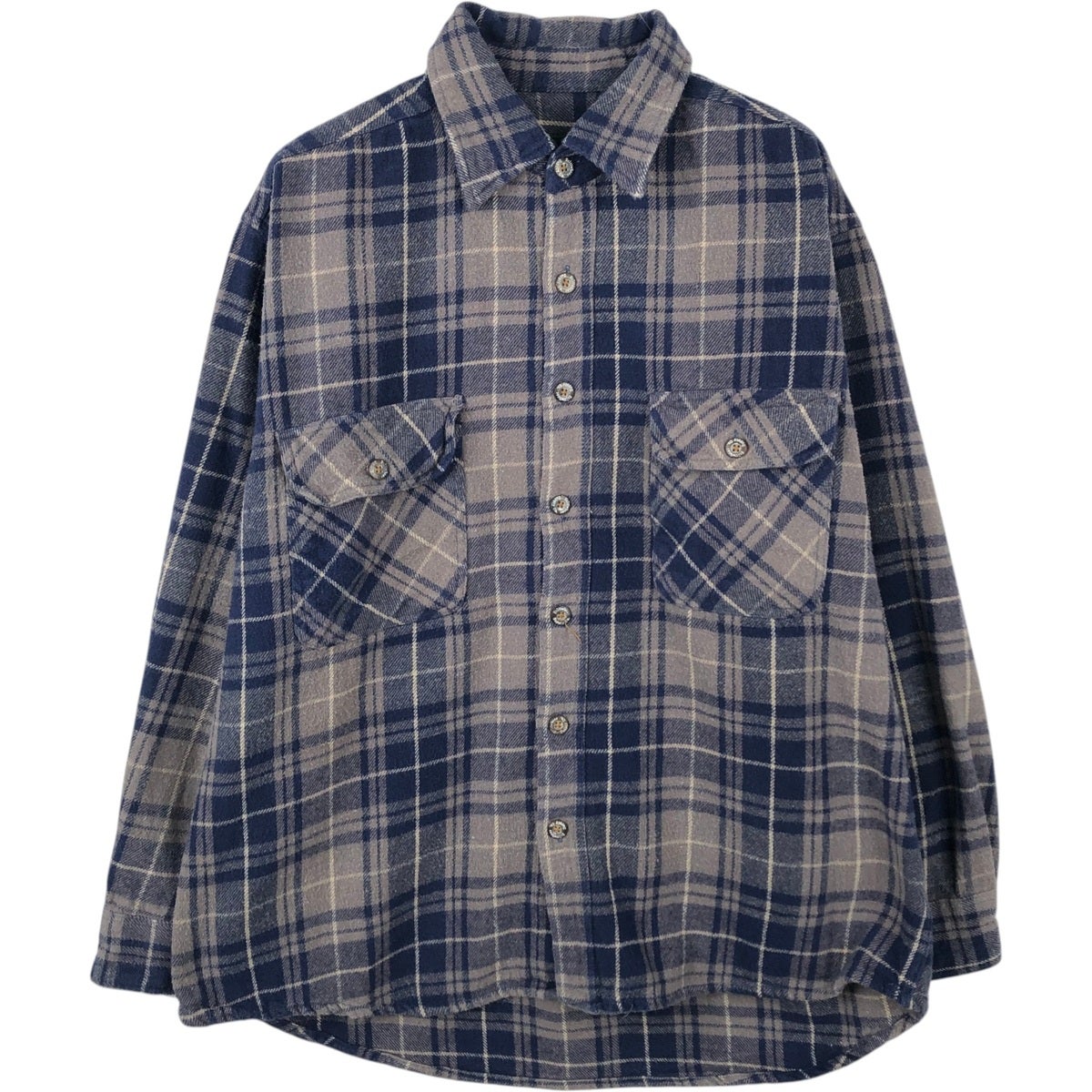 古着 Duluth Trading Co 長袖 フランネルチェックシャツ メンズL相当