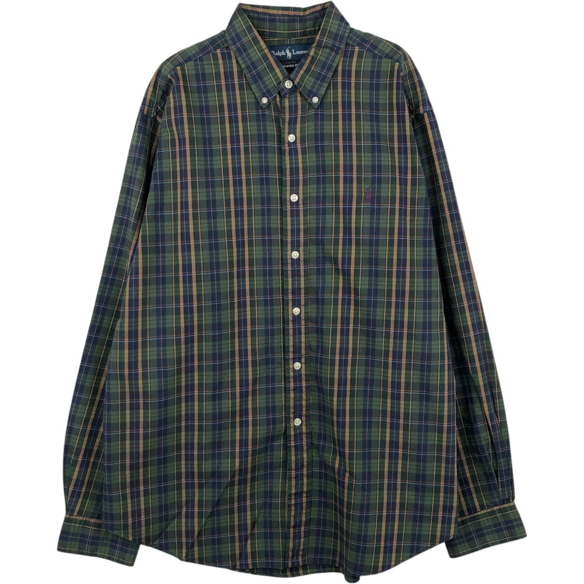 古着 ラルフローレン Ralph Lauren CLASSIC FIT 長袖 ボタンダウン