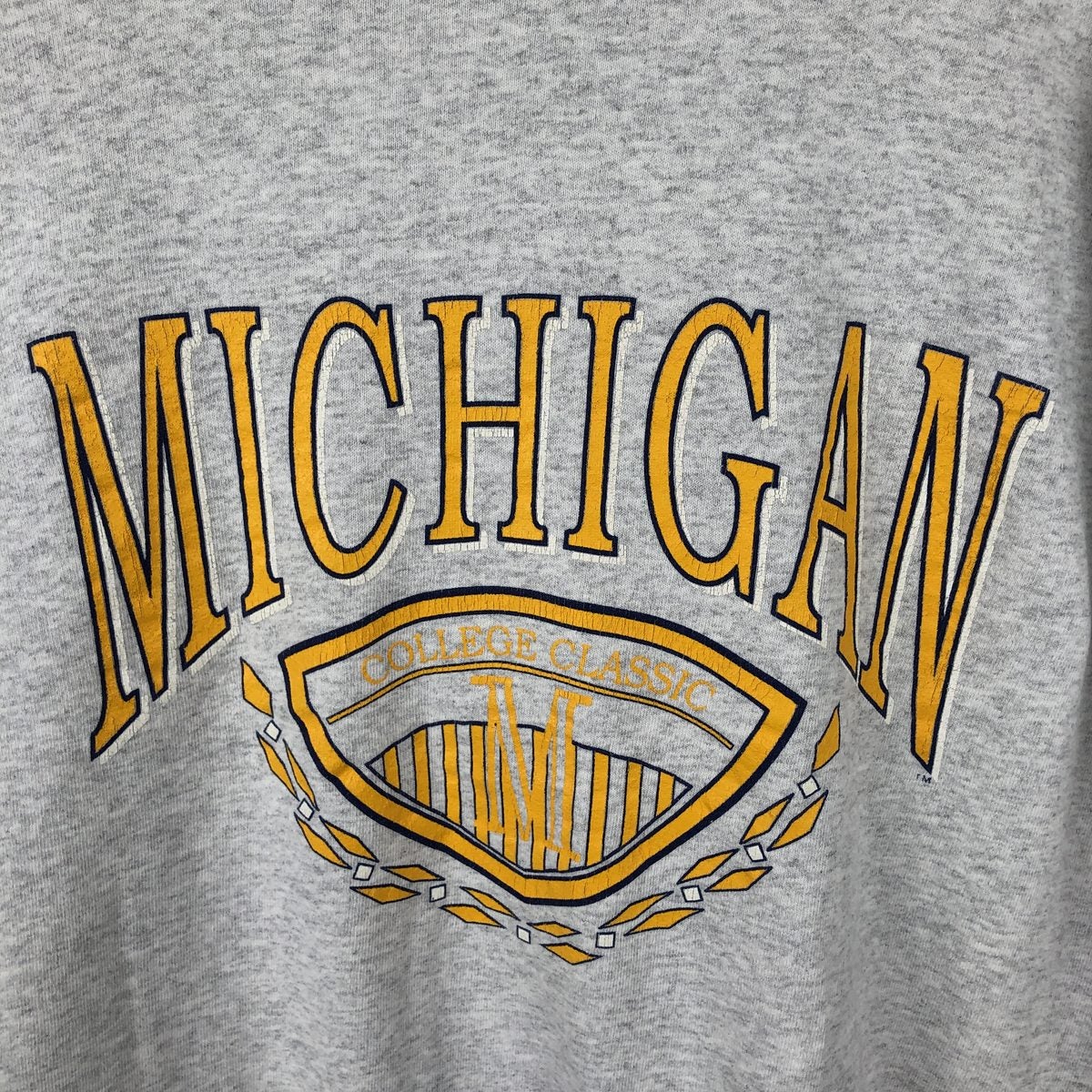 古着 90年代 GENUS MICHIGAN ミシガン大学 カレッジスウェットシャツ