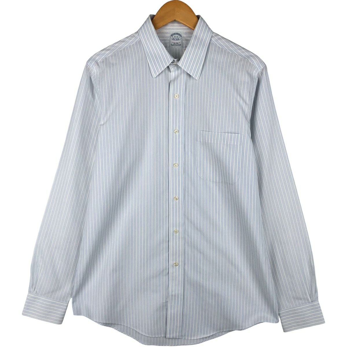 古着 ブルックスブラザーズ Brooks Brothers Est.1818 長袖 コットンストライプシャツ メンズM相当 /eaa566033 古着 ブルックスブラザーズ Brooks Brothers Est.1818 長袖 コットン