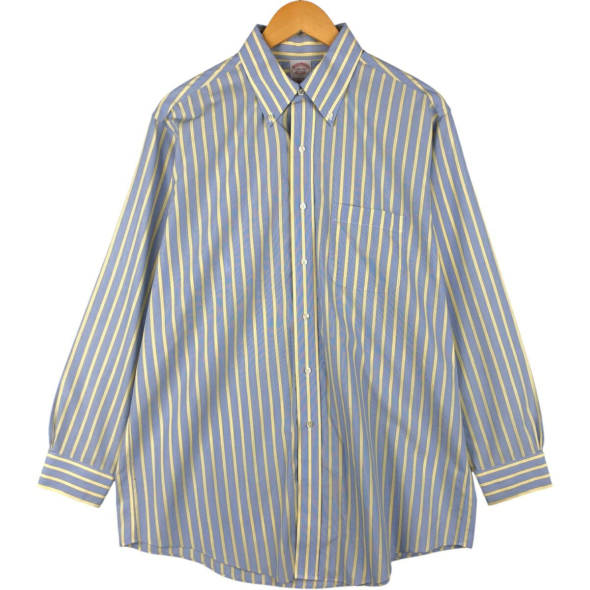 古着 ブルックスブラザーズ Brooks Brothers Est.1818 長袖 ボタンダウンストライプシャツ メンズM相当 /eaa566037 古着 ブルックスブラザーズ Brooks Brothers Est.1818 長袖 ボタン