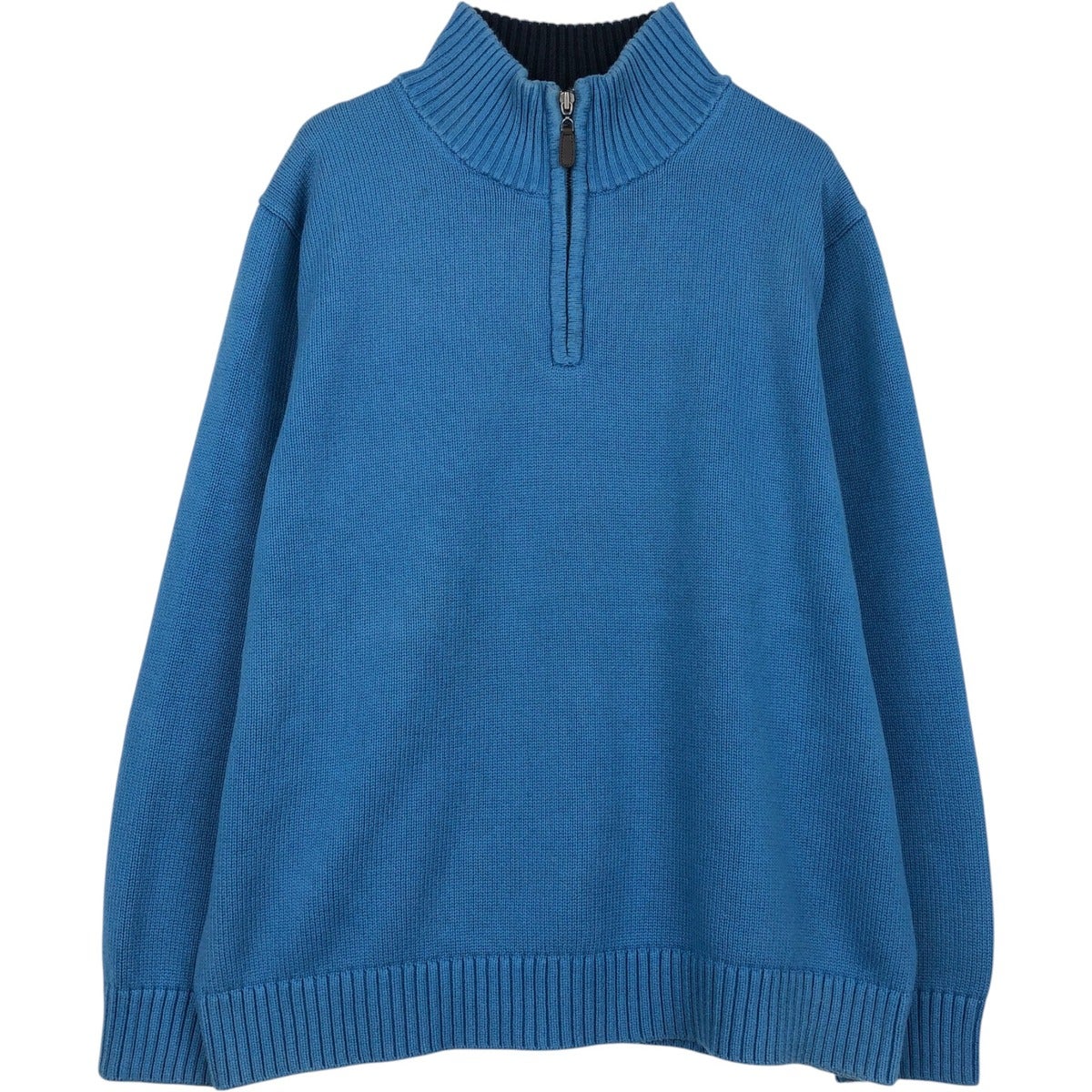 00s コットンニットジップアップフーディー archive 古着 90s 古着 90～00年代 エルエルビーン L.L.Bean コットンニットハーフジップ