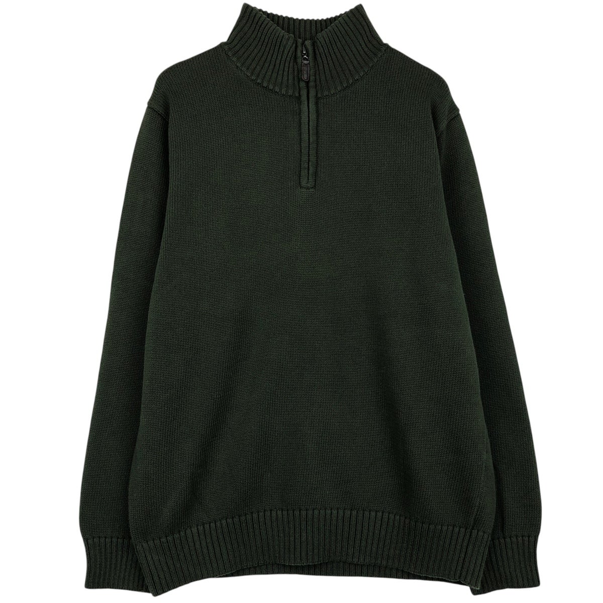 古着 90～00年代 エルエルビーン L.L.Bean コットンニットハーフジップ