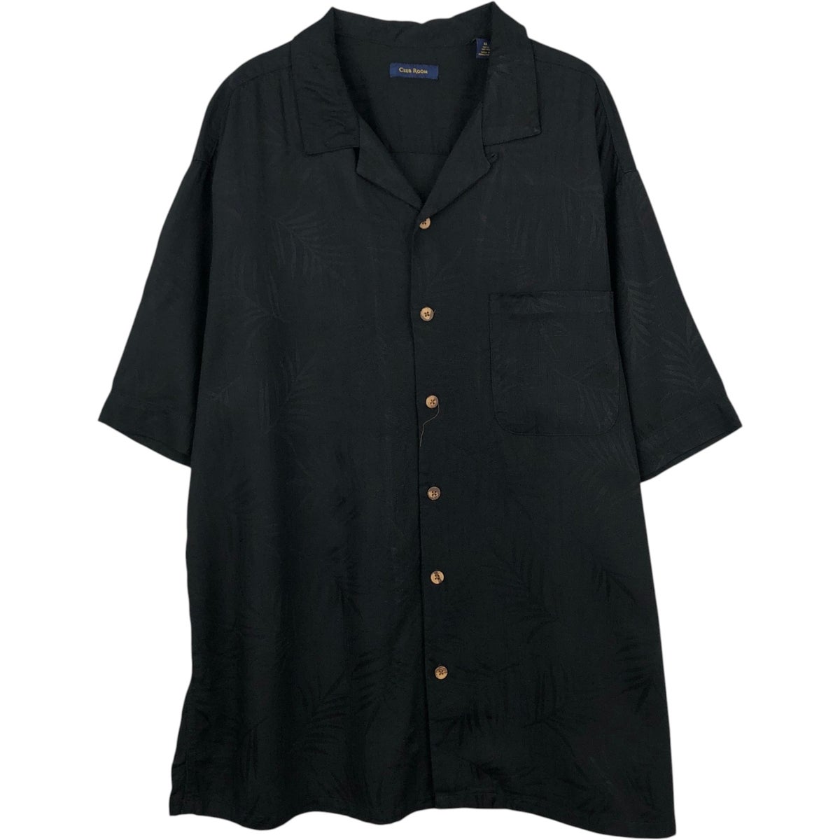 古着 ステューシー STUSSY 総柄 リーフ柄 オープンカラー レーヨン