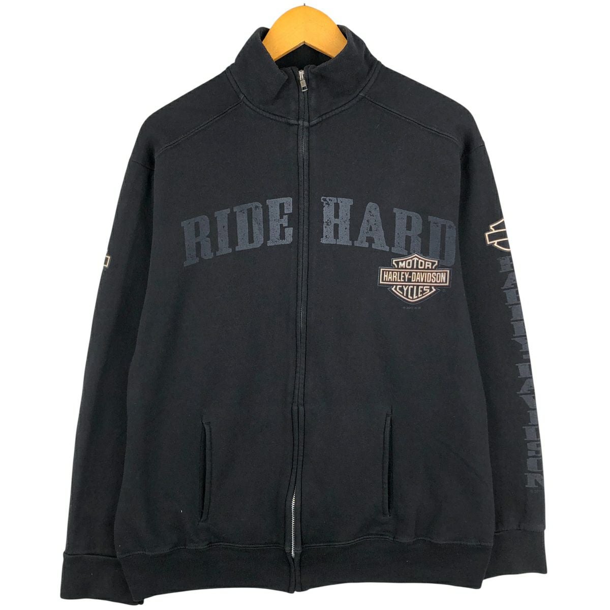 古着 ハーレーダビッドソン Harley-Davidson フルジップスウェット