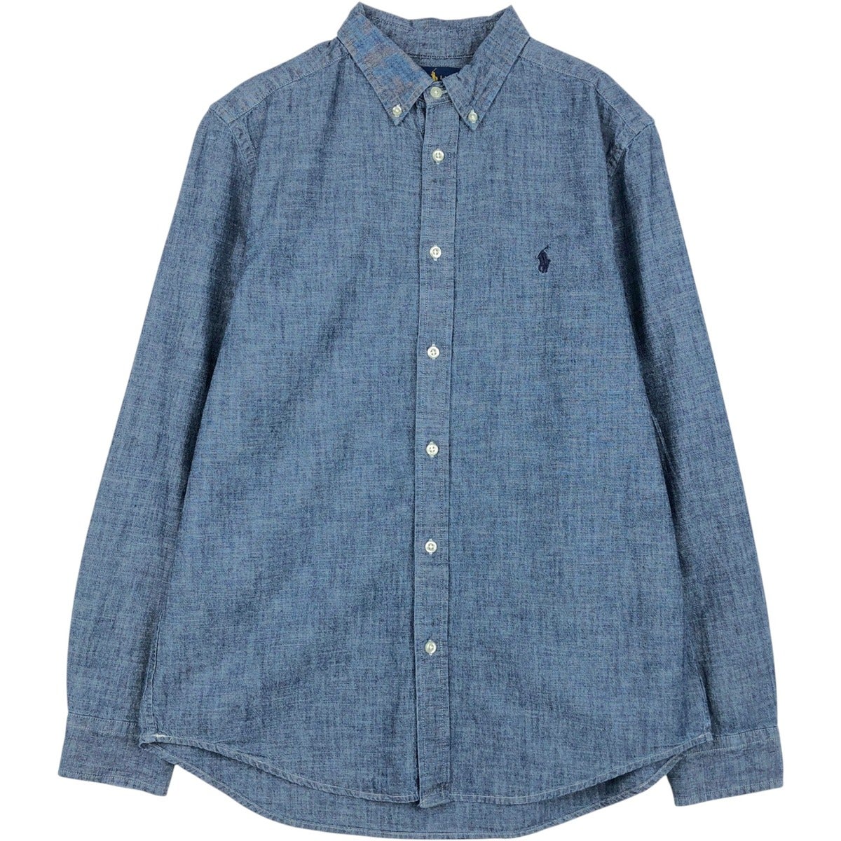 古着 ラルフローレン Ralph Lauren 長袖 ボタンダウン シャンブレー