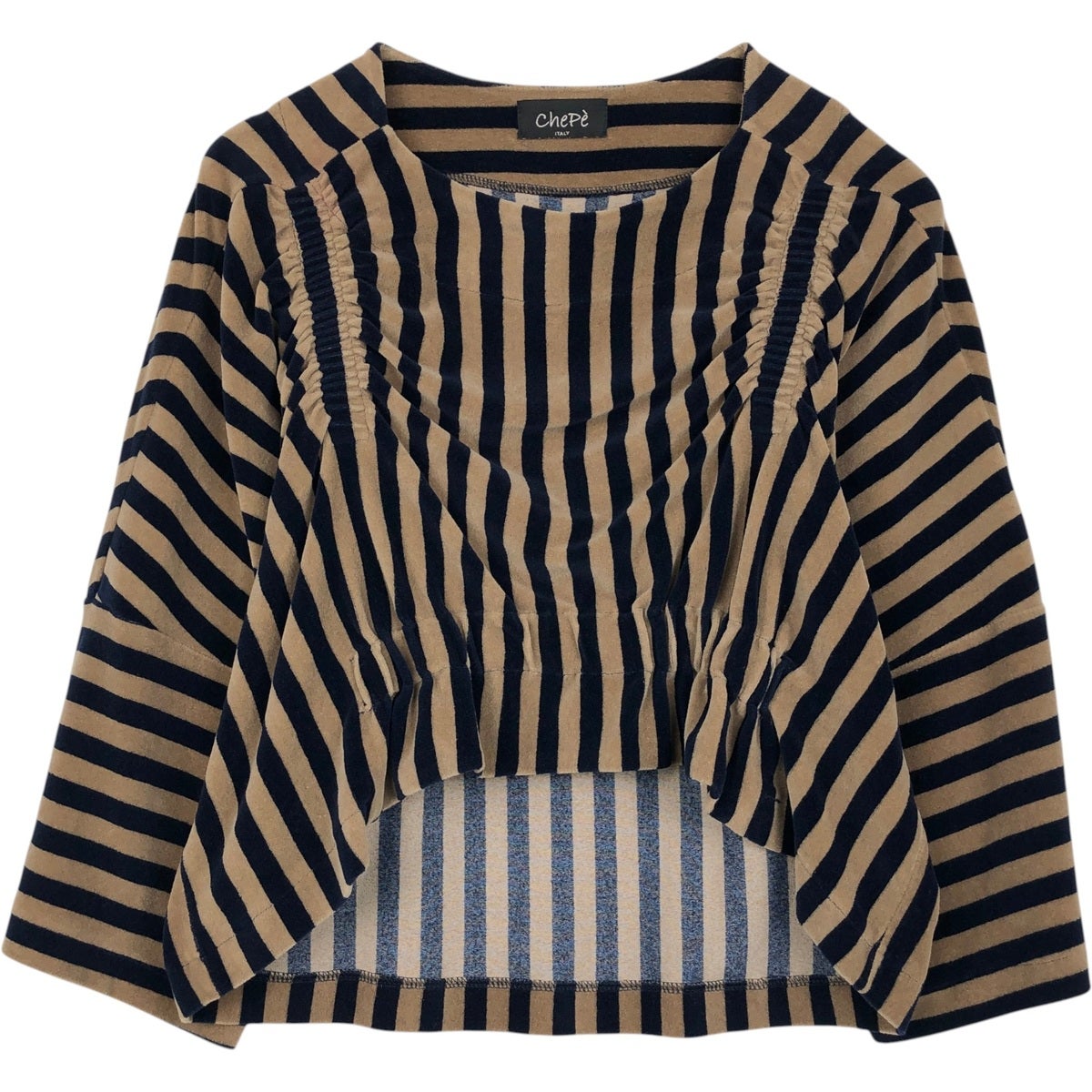 古着 アニエスベー agnes b. PARIS ボーダー柄 ロングTシャツ ロンT