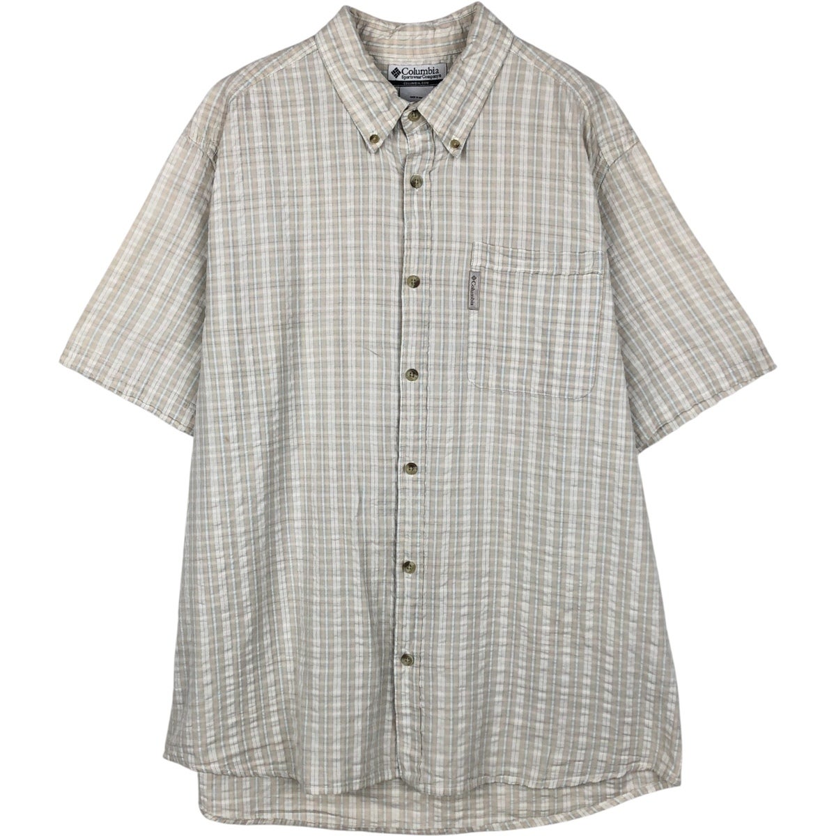 古着 90～00年代 コロンビア Columbia 長袖 ボタンダウン フランネル