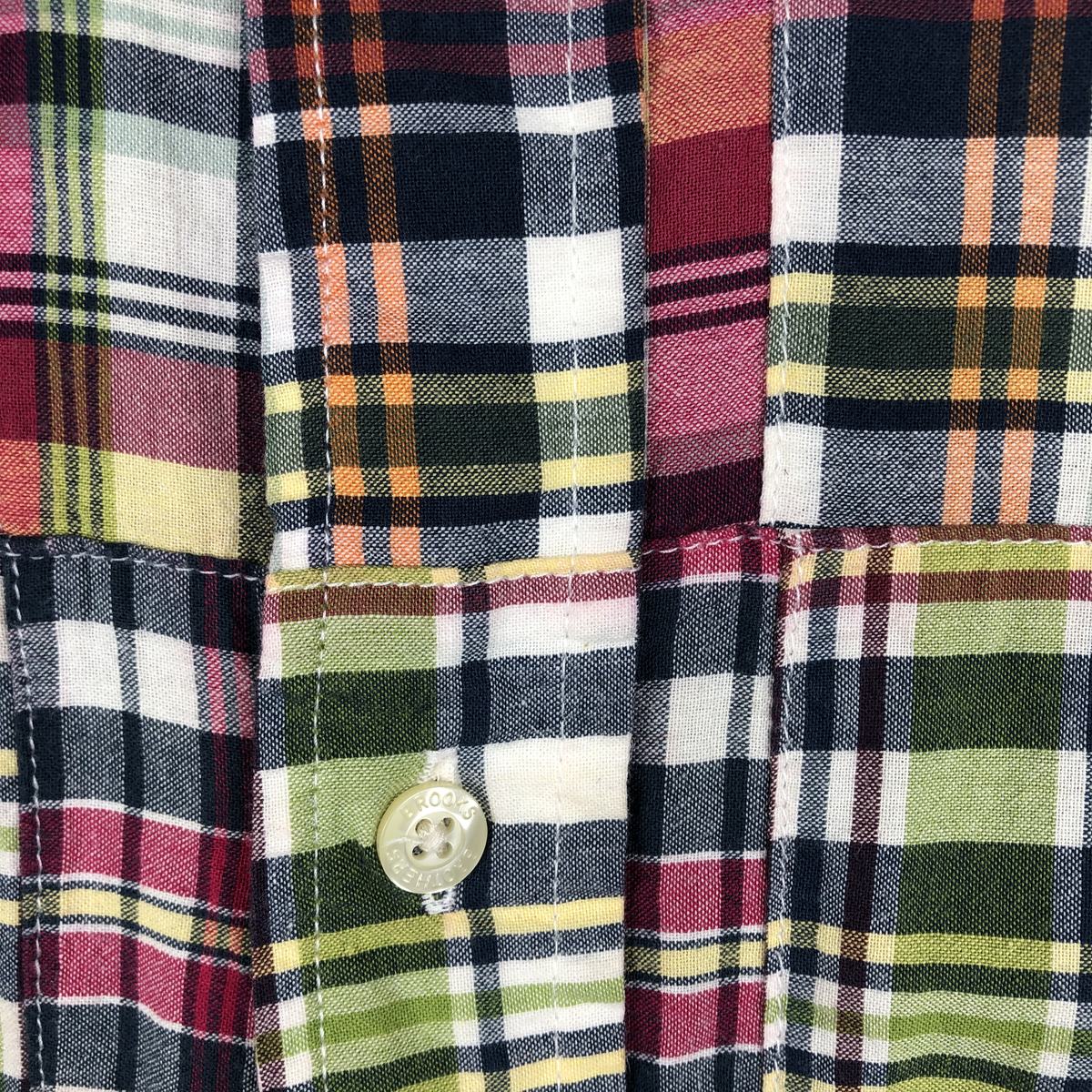 古着 ブルックスブラザーズ Brooks Brothers 346 パッチワーク 半袖