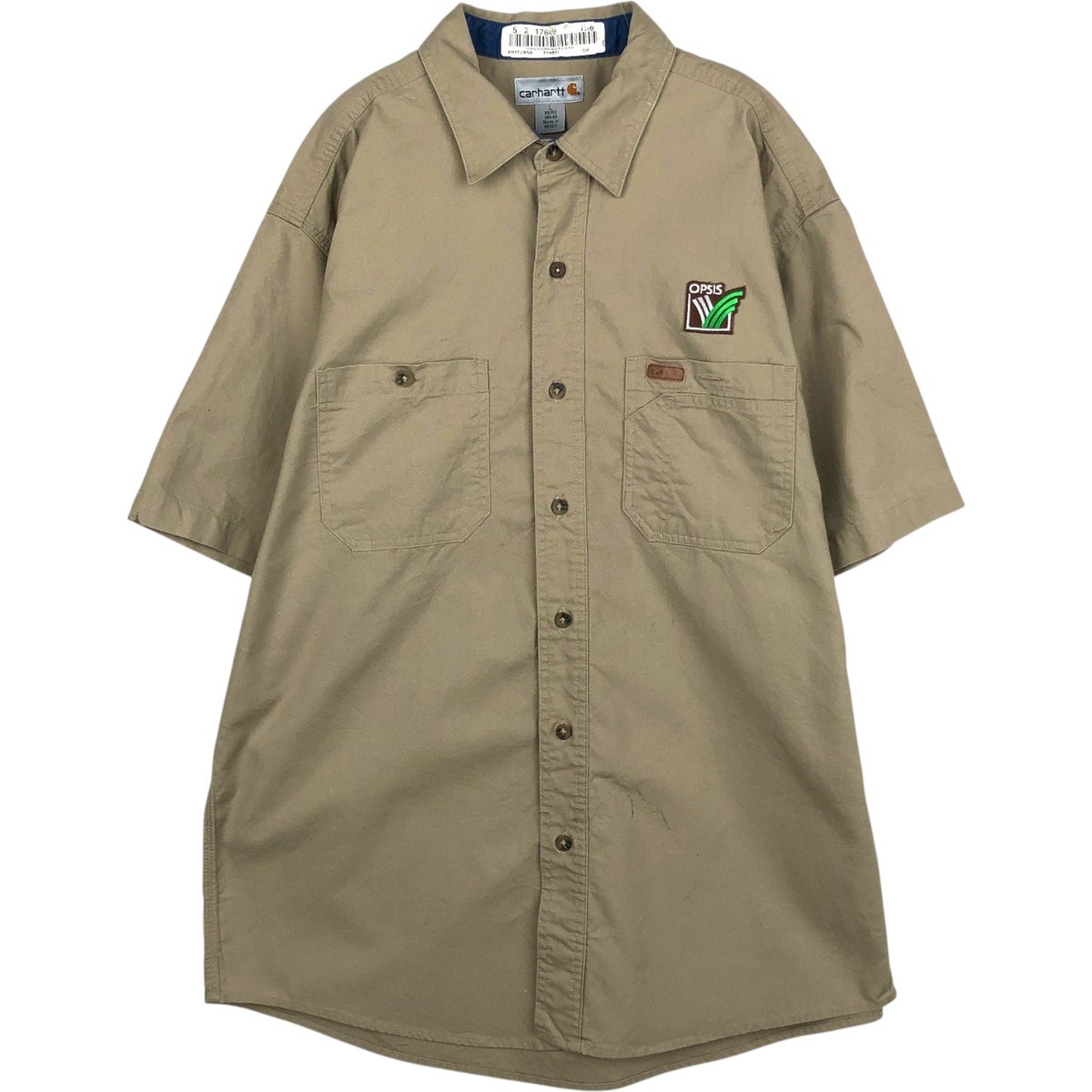 古着 カーハート Carhartt 半袖 ワークシャツ メンズL相当 /eaa477513