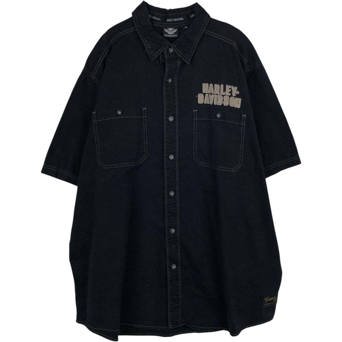 古着 ハーレーダビッドソン Harley-Davidson 鷲柄 イーグル柄 半袖