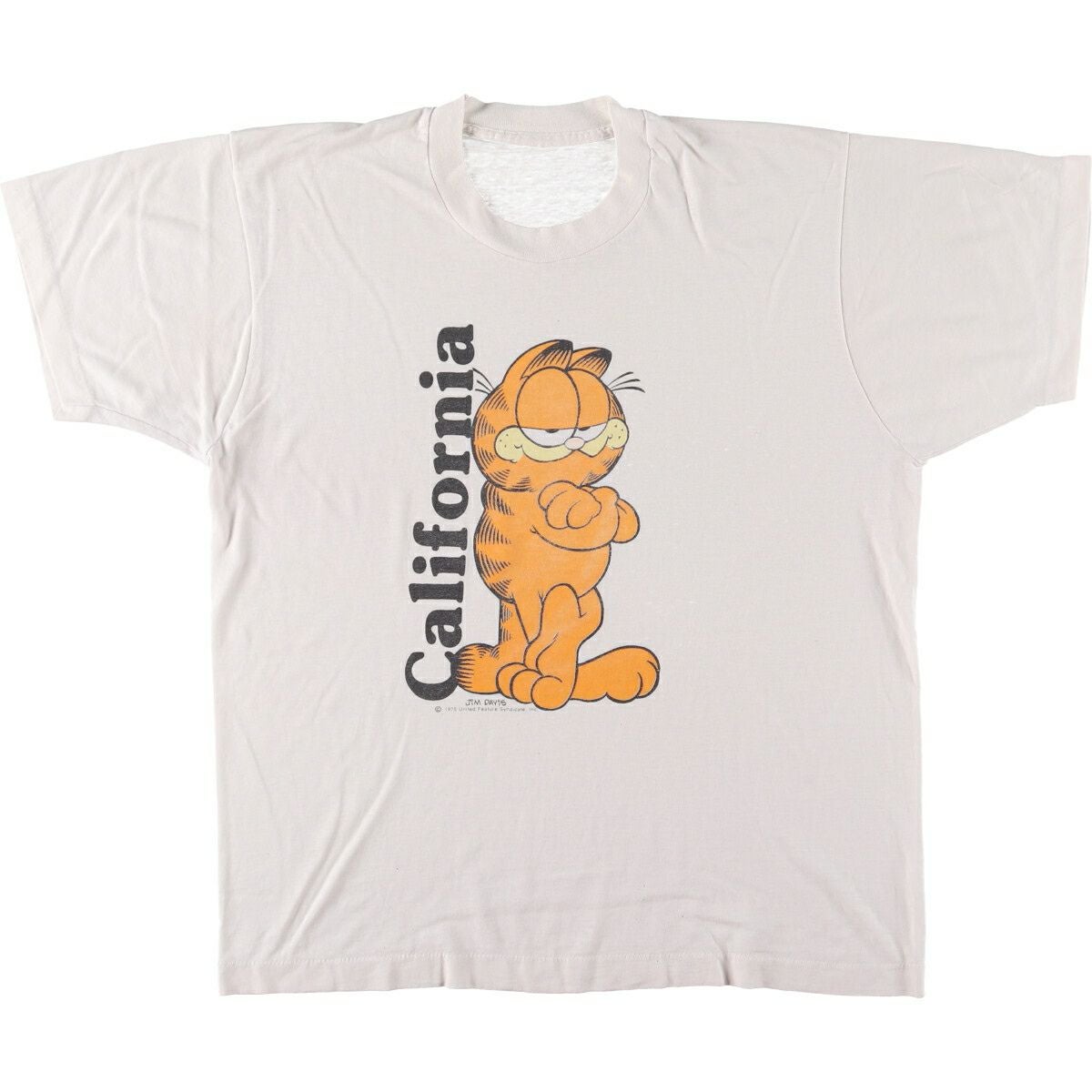 古着 70年代～ GARFIELD ガーフィールド キャラクタープリントTシャツ