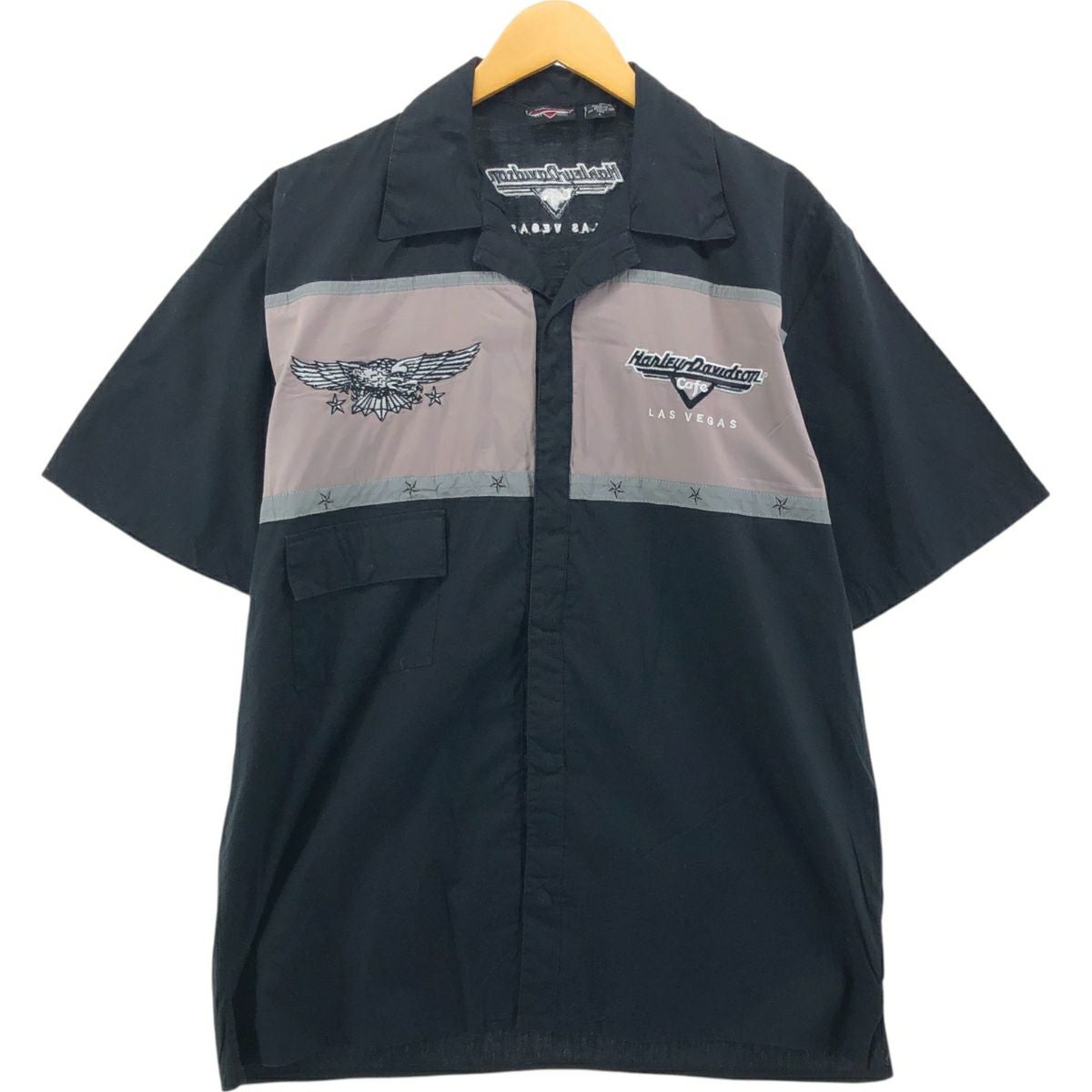 古着 ハーレーダビッドソン Harley-Davidson ボタニカル柄 モーター