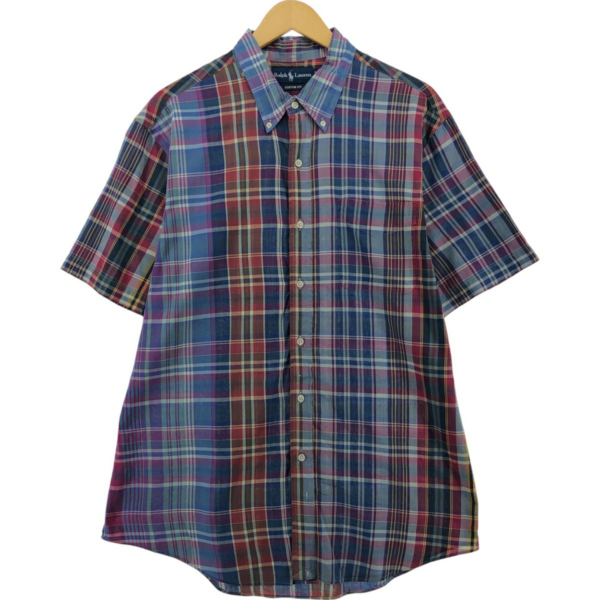 古着 ラルフローレン Ralph Lauren ストライプ柄 チェック柄