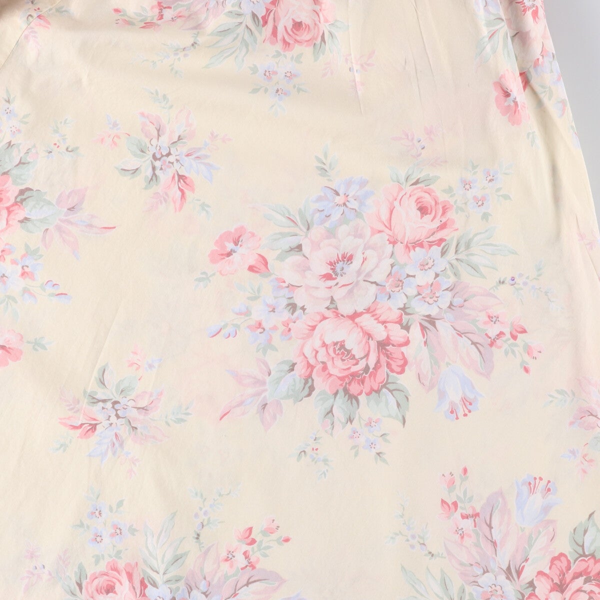 古着 ラルフローレン Ralph Lauren LAUREN ローレン 花柄 前開き