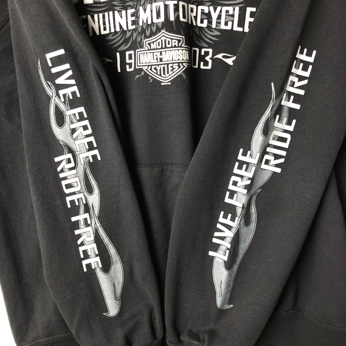 古着 ハーレーダビッドソン Harley-Davidson 鷲柄 イーグル柄