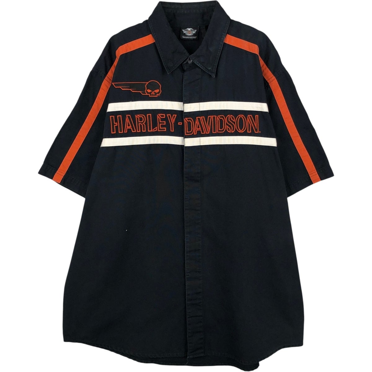 古着 ハーレーダビッドソン Harley-Davidson 鷲柄 イーグル柄 オープン