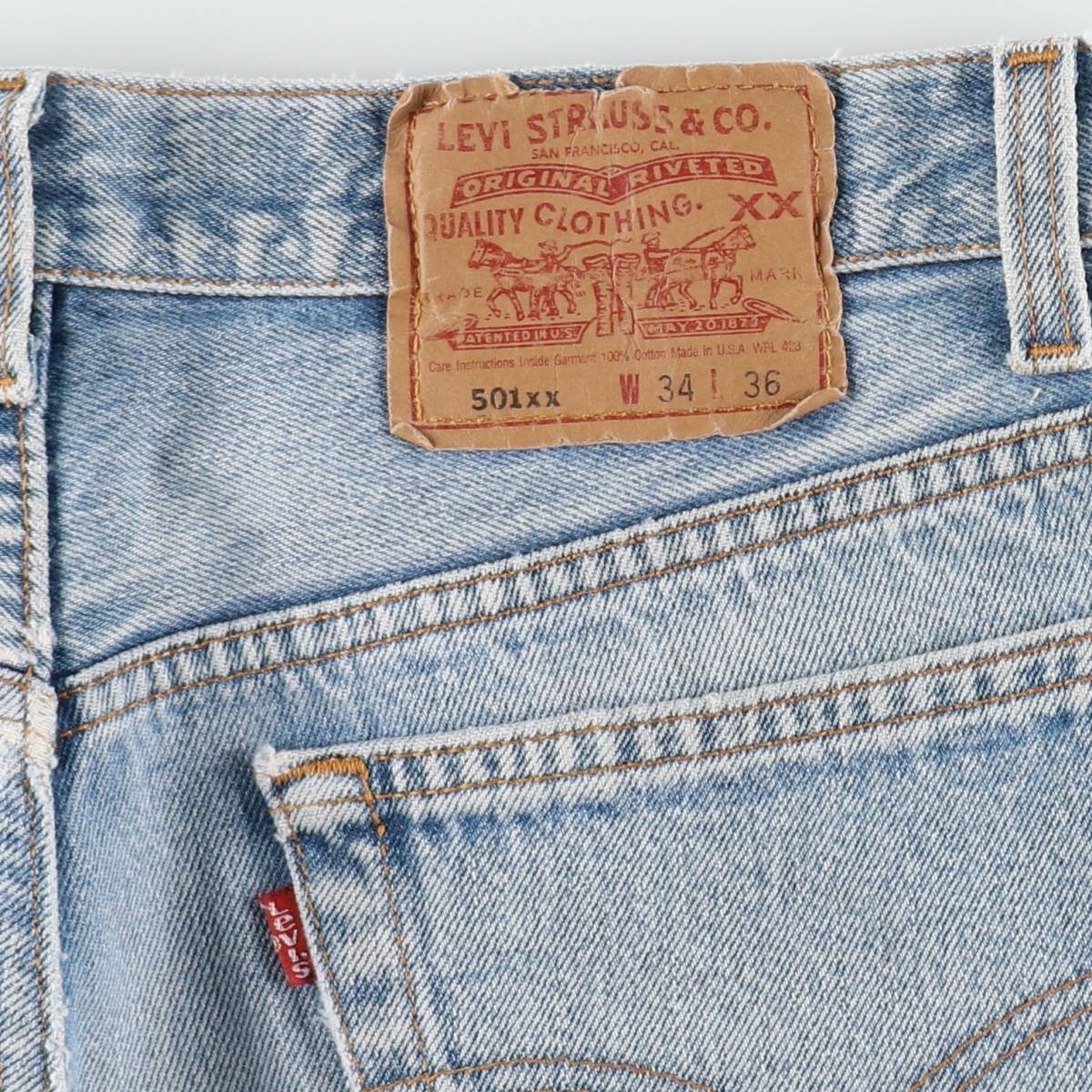 y14さん用　90-00年日本製　リーバイス501 66年モデル　W31 L36 古着 90年代 リーバイス Levis 501-0000 ストレートデニムパンツ USA製