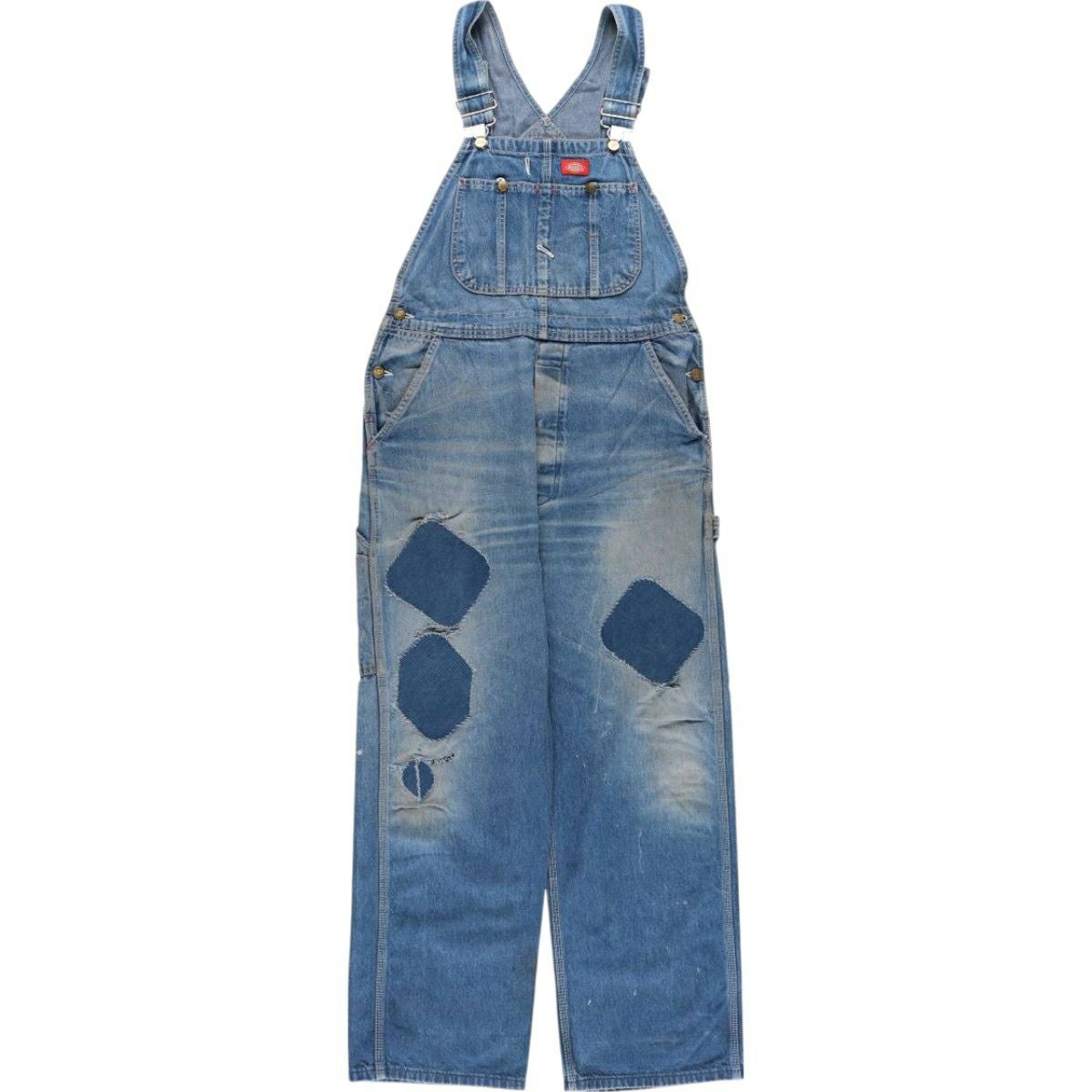 古着 ディッキーズ Dickies デニムオーバーオール メンズw37相当